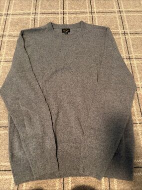 Jcrew Men's Gray cashmere Crewneck Sweater - Classic Everyday Knit
